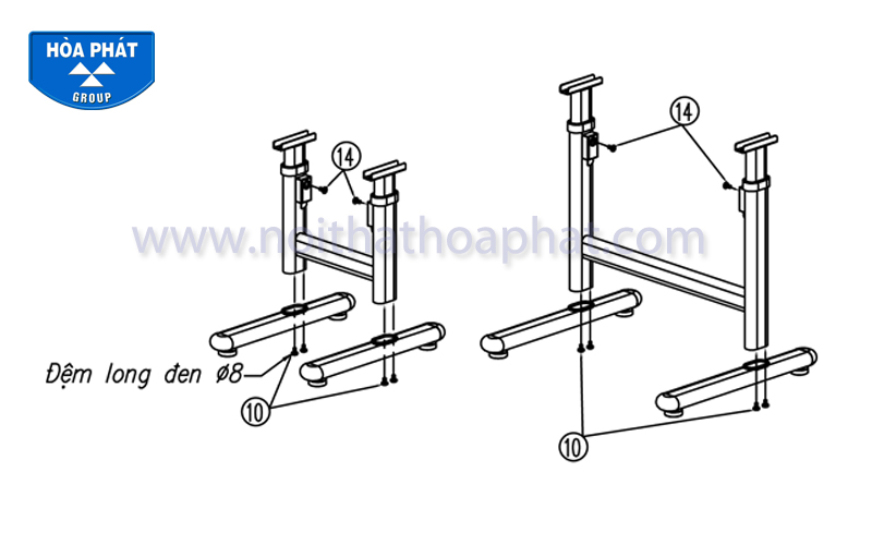 Hướng dẫn lắp đặt sản phẩm bộ bàn ghế học sinh BHS29, GHS29