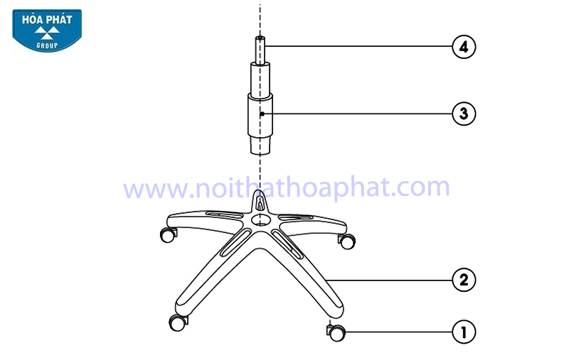 Hướng dẫn lắp đặt ghế lưới GL101