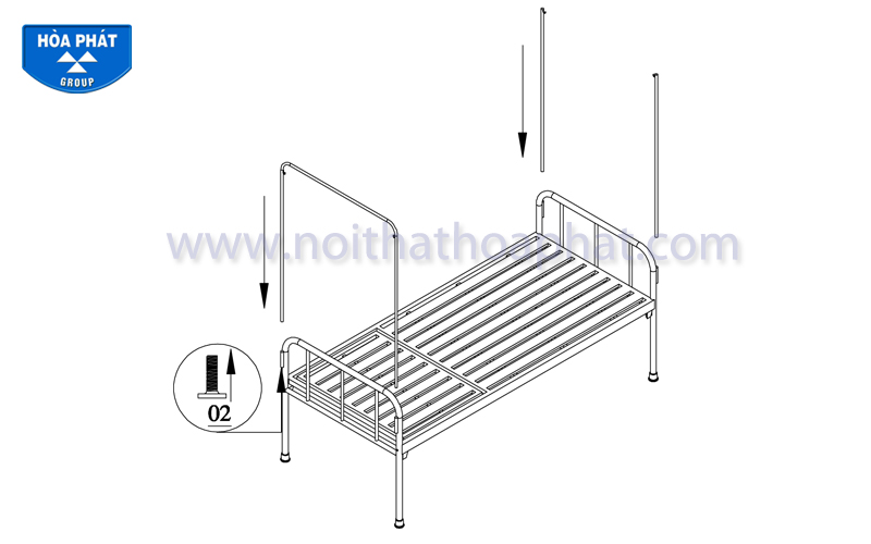 Hướng dẫn lắp đặt sản phẩm giường y tế GYT01
