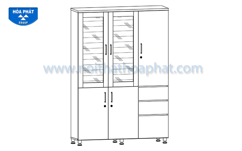 Hướng dẫn lắp đặt tủ tài liệu HR1960-3B
