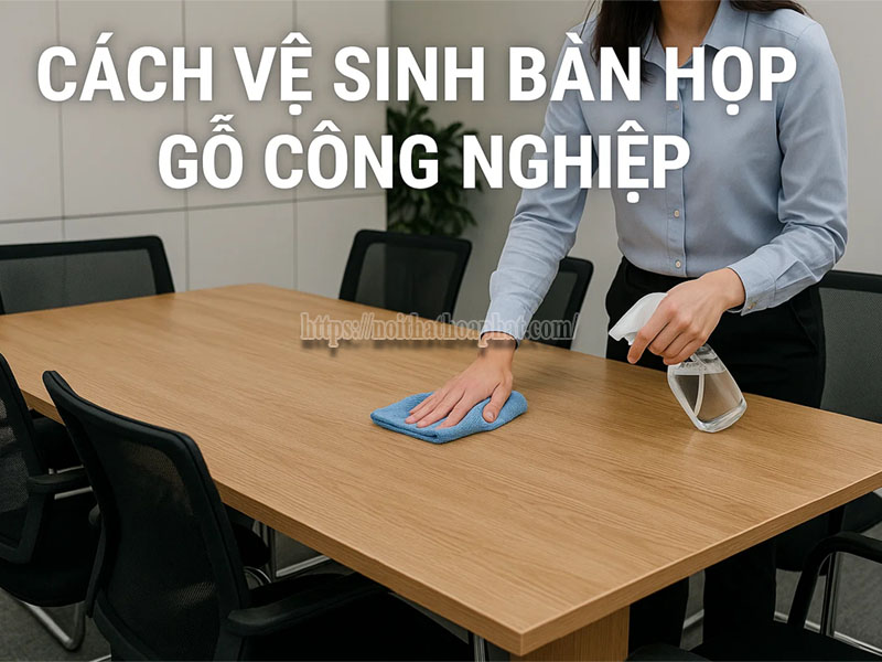 Cách Vệ Sinh Bàn Họp Gỗ Công Nghiệp