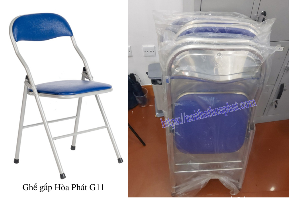 Ghế gấp khung thép Hòa Phát G11