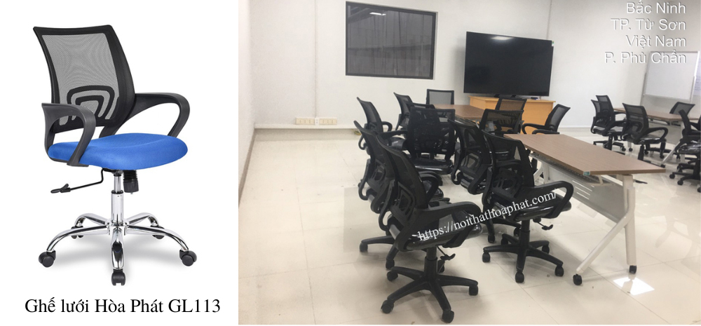 Ghế lưới hòa phát GL113