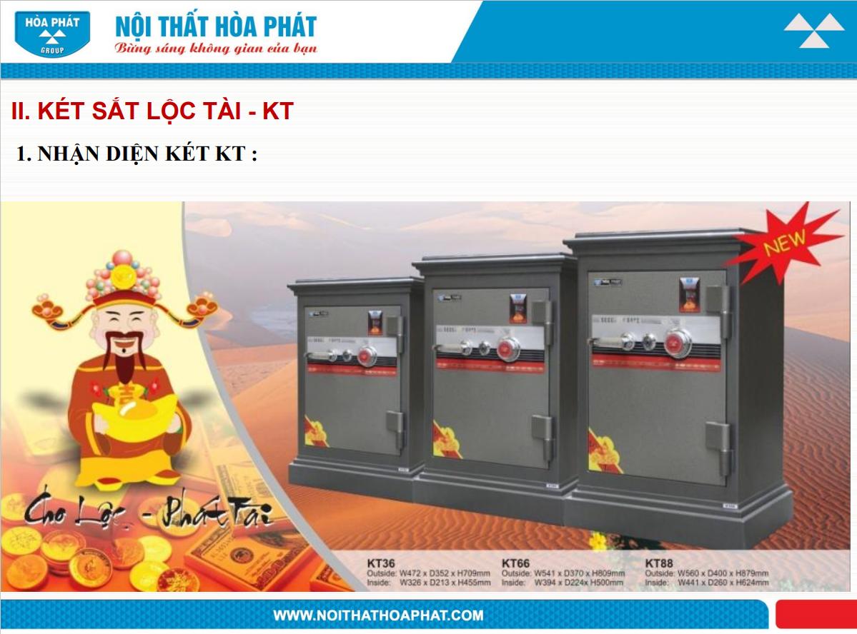 Cách nhận biết két sắt Tài Lộc - KT Hòa Phát