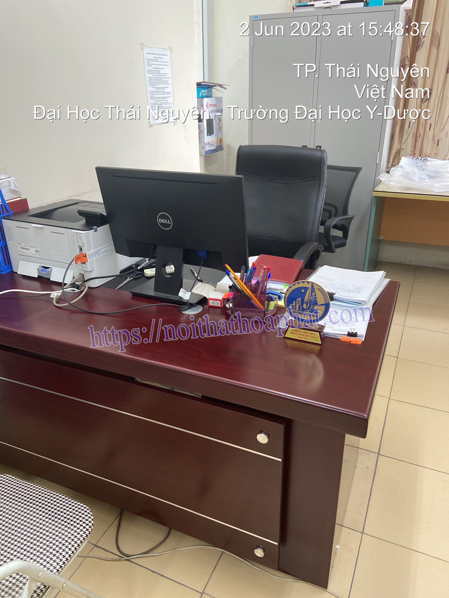 Nội thất phòng trưởng phòng tại Trường Đại Học Y Dược - Thái Nguyên