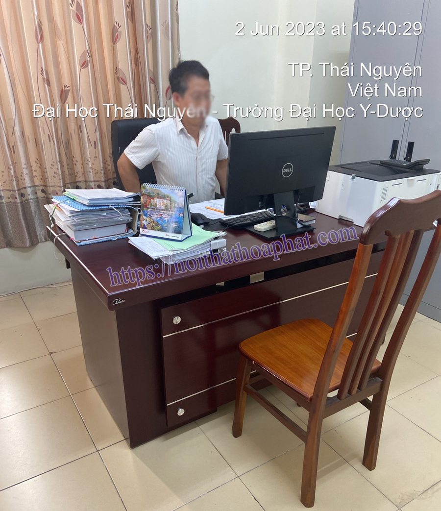 Nội thất phòng trưởng phòng tại Trường Đại Học Y Dược - Thái Nguyên 1
