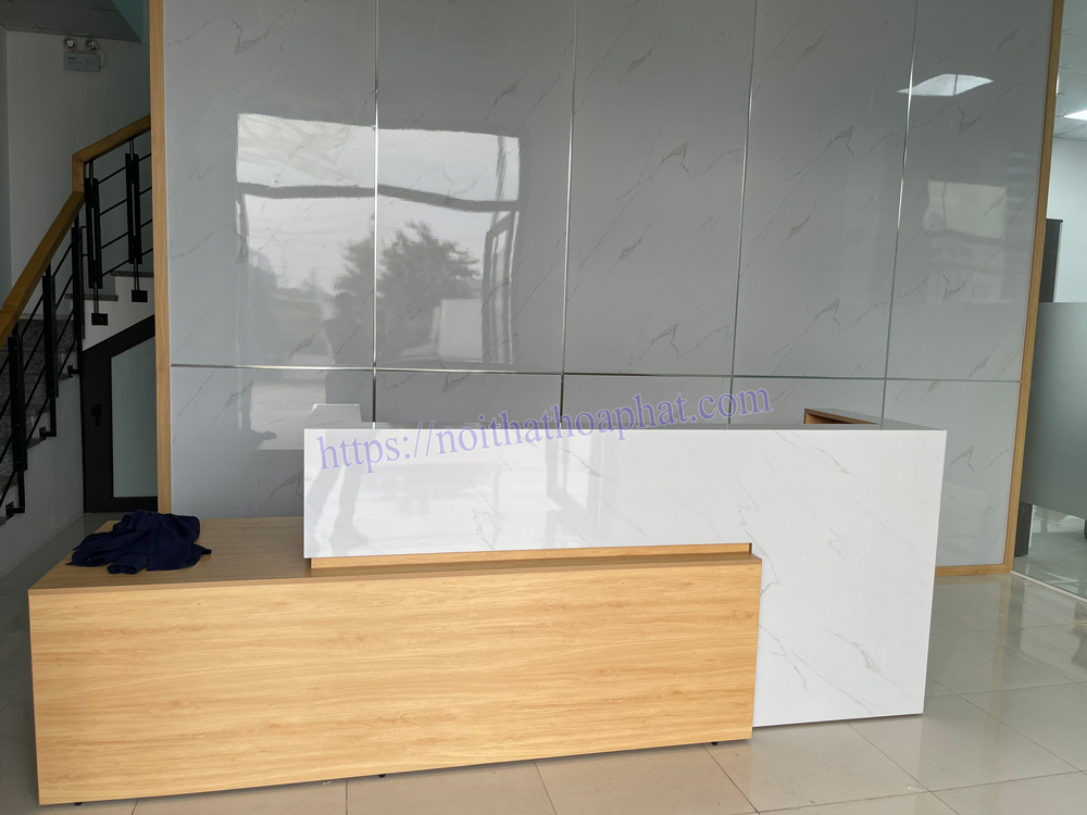 Thi công nội thất sảnh văn phòng tại công ty Chengen Technology - Bắc Ninh 1