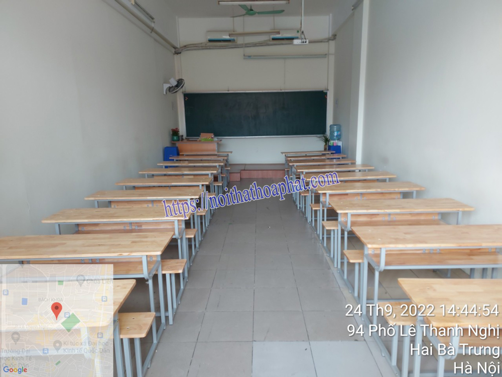 Hình ảnh 234 bộ bàn ghế học sinh BSV107G tại Trường THCS và THPT Tạ Quang Bửu, quận Hai Bà Trưng, TP Hà Nội 1