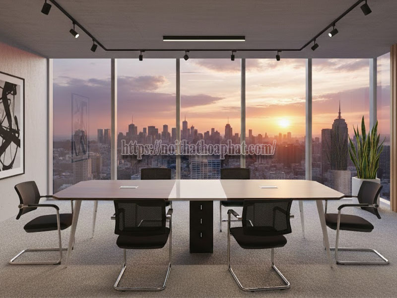 độ ổn định bàn họp chân sắt