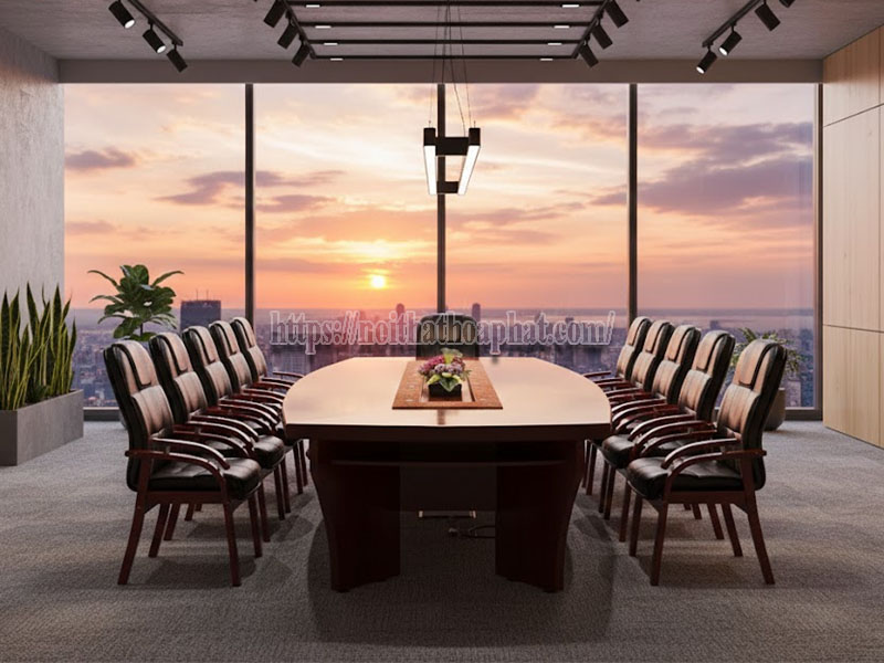 công nghệ sản xuất bàn họp Hòa Phát