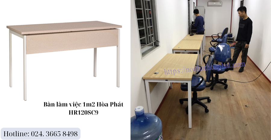 Hà Nội - Hà Nội - Những mẫu bàn làm việc 1m2 hòa phát bán chạy nhất Ban-lam-viec-1m2-hoa-phat-hr120sc9