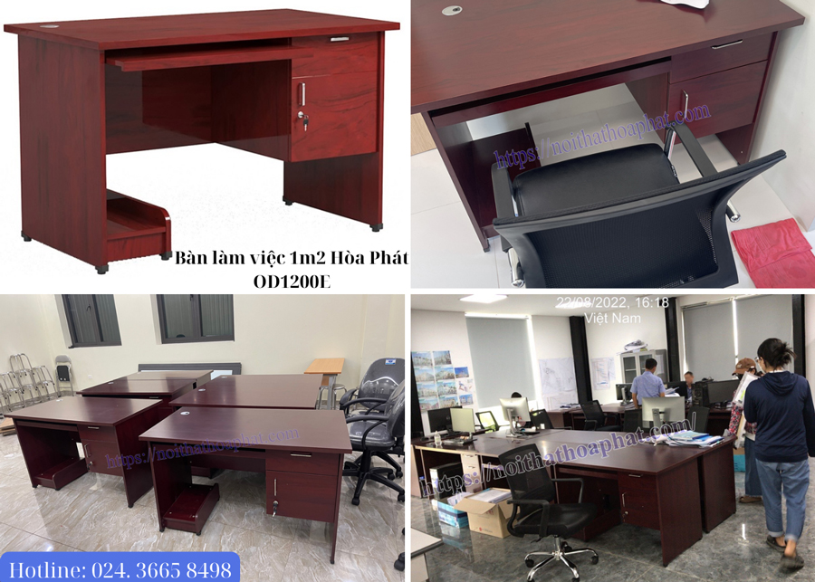 Bàn làm việc 1m2 Hòa Phát OD1200E