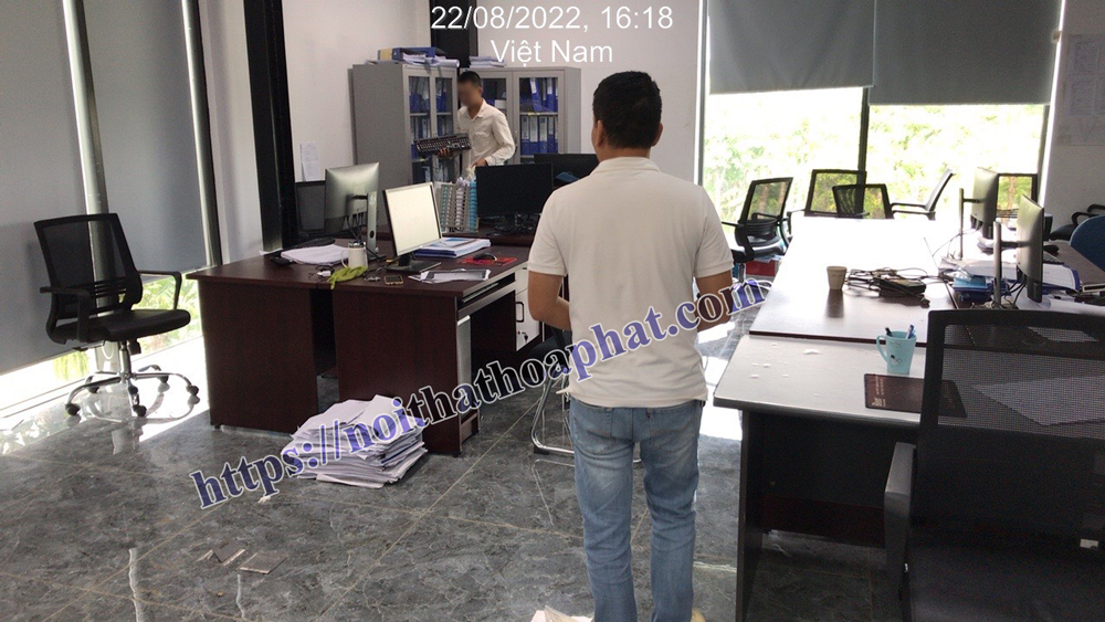 Hình ảnh thực tế bàn văn phòng OD1200E tại KDT Kim Chung, Di Trạch, Hoài Đức, Hà Nội