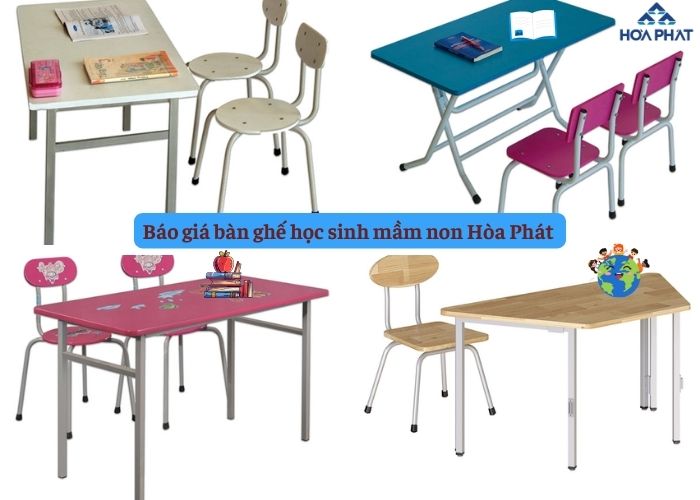 Báo giá bàn ghế học sinh mầm non Hòa Phát 