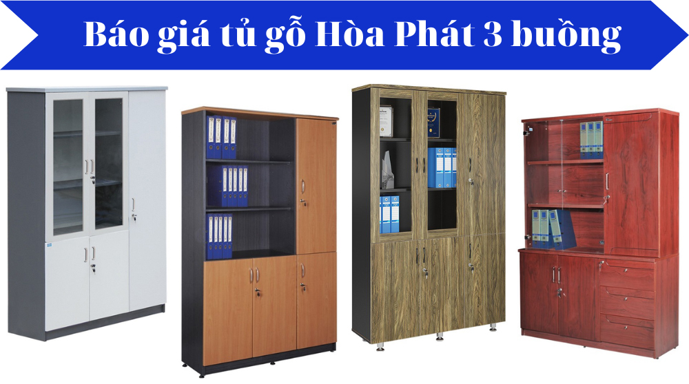 Tổng hợp 19+ mẫu tủ gỗ hòa phát 3 buồng để đựng tài liệu