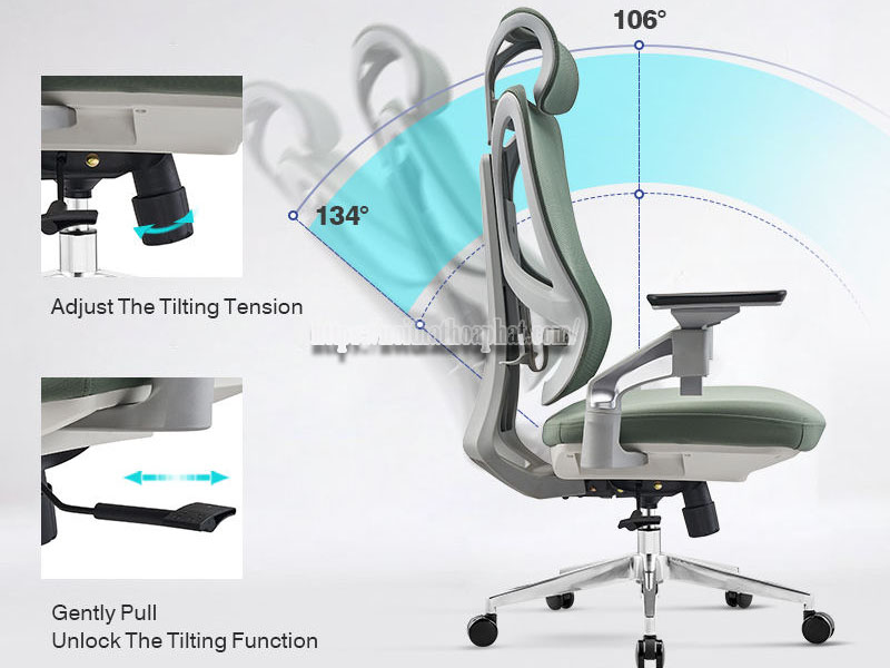 ghế công thái học nhập khẩu