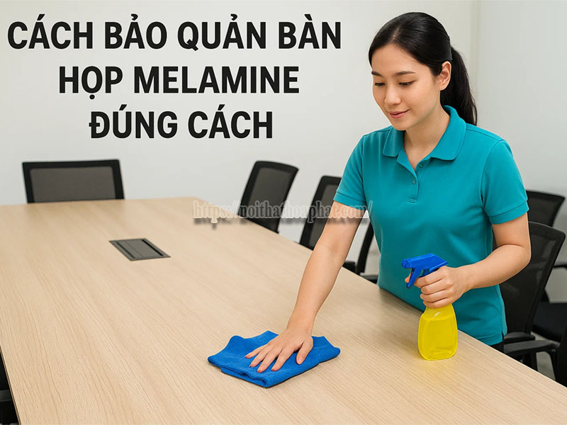 cách bảo quản bàn họp melamine