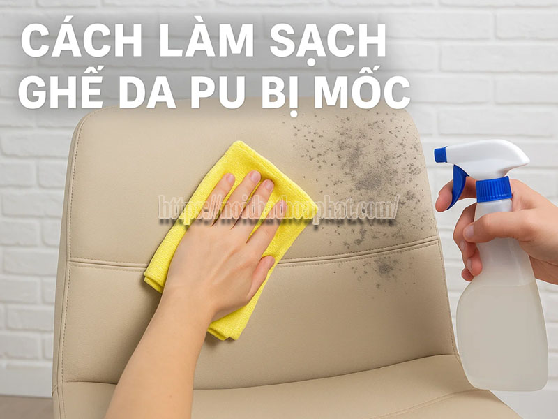 cách làm sạch ghế da PU bị mốc