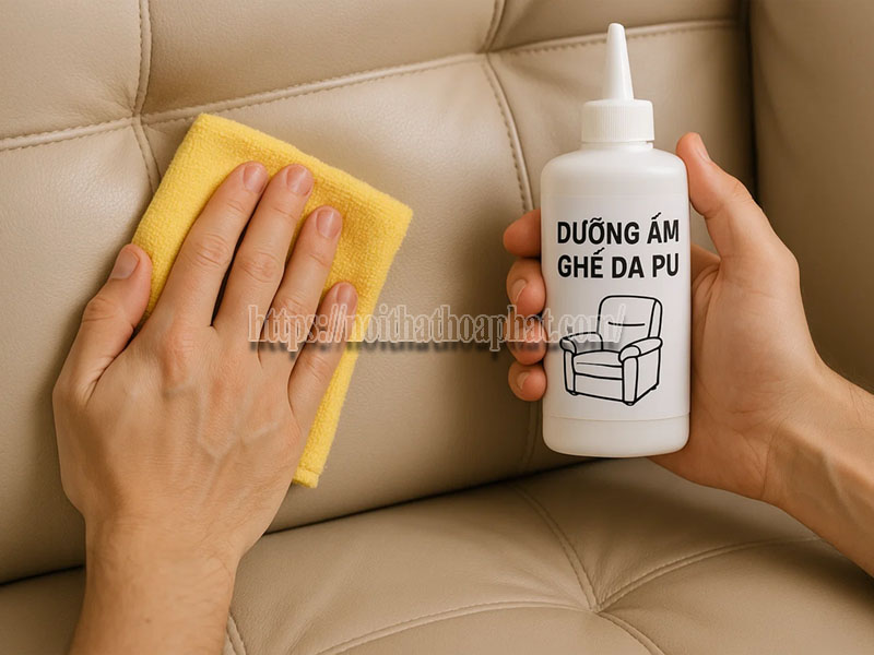 dưỡng ẩm ghế da PU