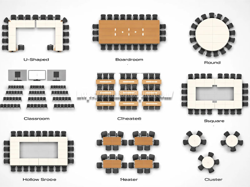 sơ đồ bố trí bàn họp