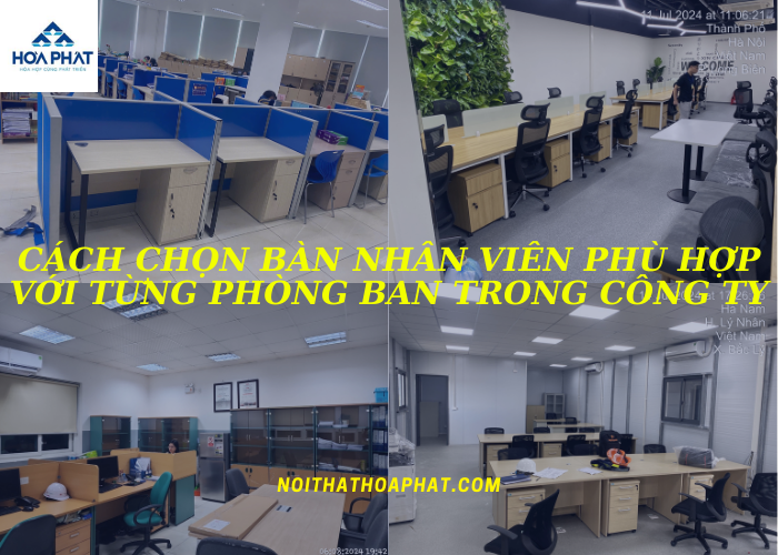 Cách chọn bàn nhân viên phù hợp với từng phòng ban trong công ty