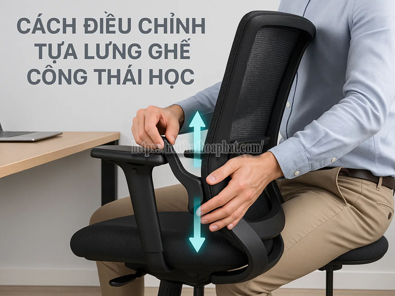 Cách Điều Chỉnh Tựa Lưng Ghế Công Thái Học Chuẩn Nhất