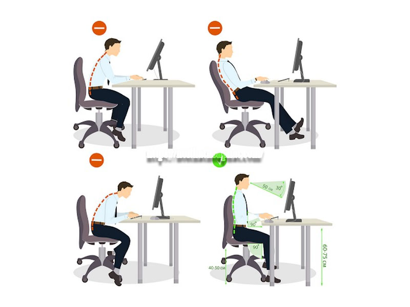 nguyên nhân đau lưng ngồi ghế văn phòng