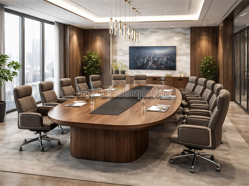 cách nâng cấp phòng họp với bàn họp cao cấp