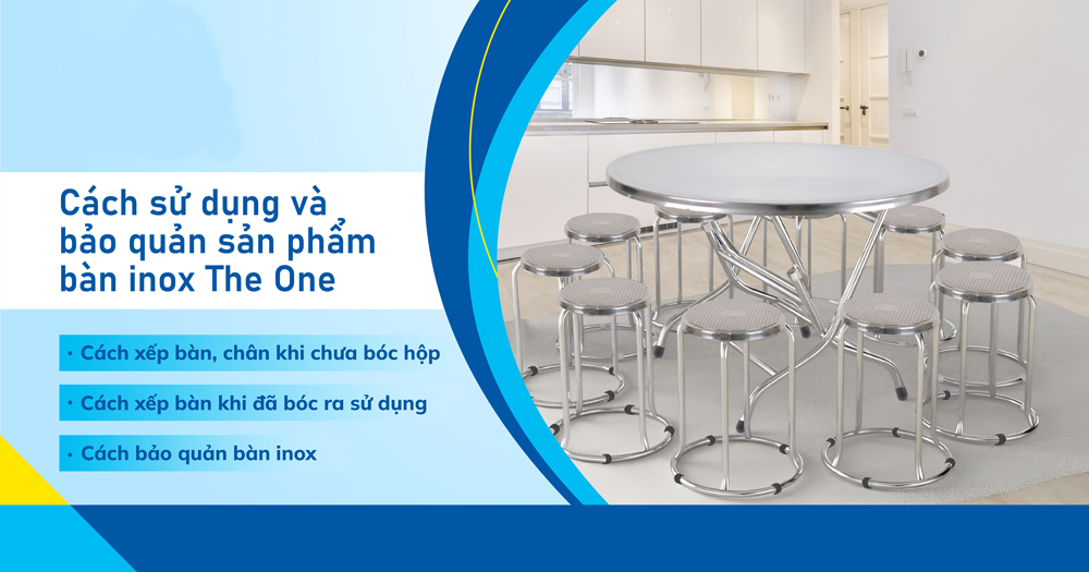 Cách sử dụng và bảo quản bàn inox