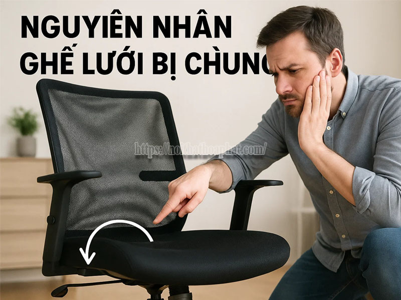 Nguyên nhân ghế lưới bị chùng