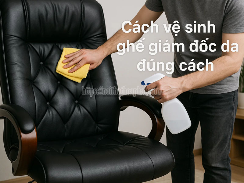 Cách vệ sinh ghế giám đốc da đúng cách