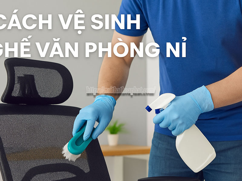 Cách vệ sinh ghế văn phòng đúng cách: Giữ ghế luôn bền đẹp như mới