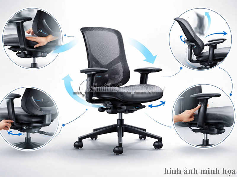 ghế xoay hoạt động như thế nào