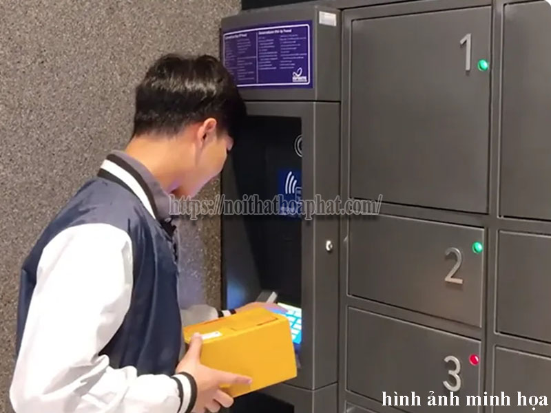 giá lắp đặt tủ locker thông minh Hòa Phát