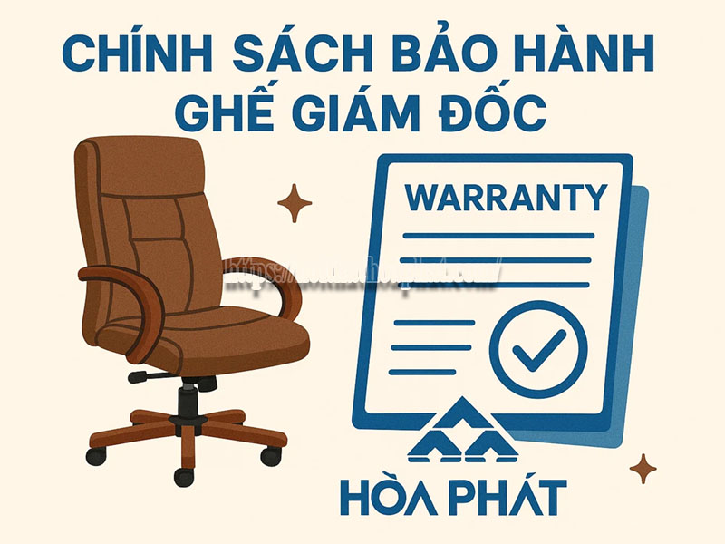 chính sách bảo hành ghế giám đốc Hòa Phát