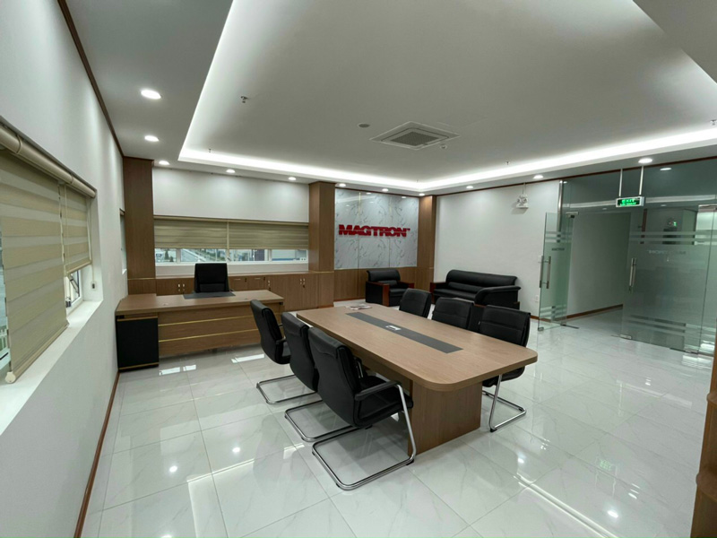Công trình nội thất văn phòng công ty Magtron KCN Quang Châu tại Vân Trung, Việt Yên, Bắc Giang