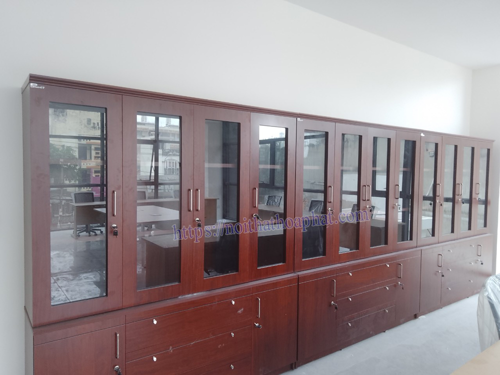 Tủ tài liệu gỗ Trường cao đẳng xây dựng TP HCM