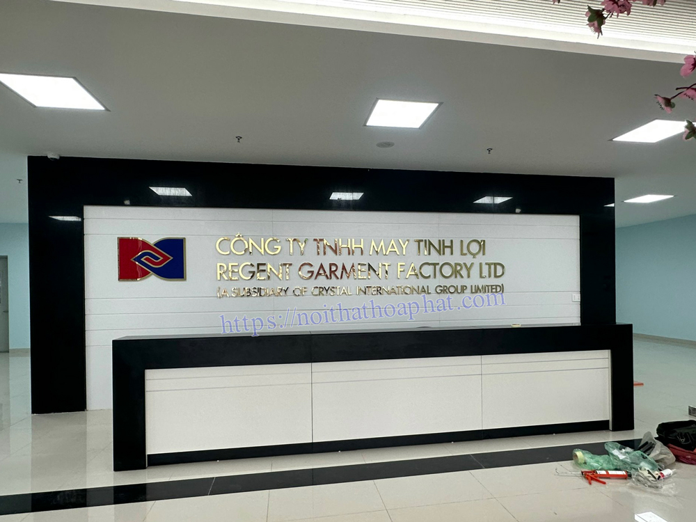 Sảnh văn phòng công ty tại Công ty TNHH May Tinh Lợi