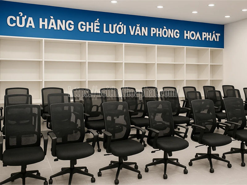 cửa hàng ghế lưới văn phòng Hòa Phát TPHCM