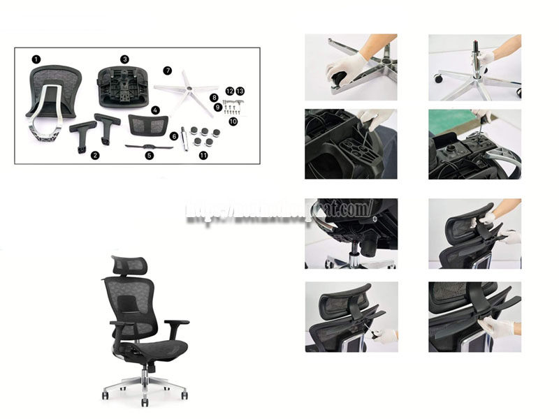 dịch vụ lắp đặt ghế văn phòng tại nhà