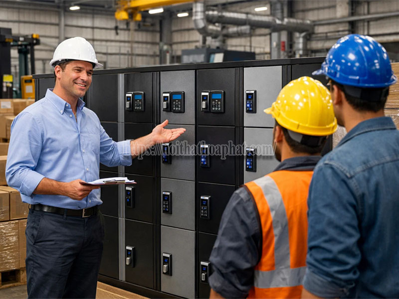 Sản xuất tủ locker thông minh theo yêu cầu