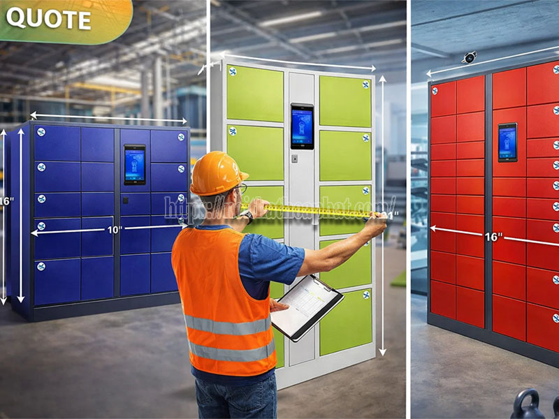 tủ smart locker theo kích thước