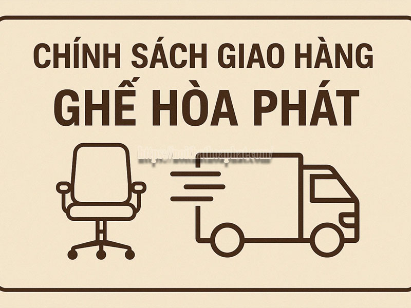 chính sách giao hàng ghế Hòa Phát
