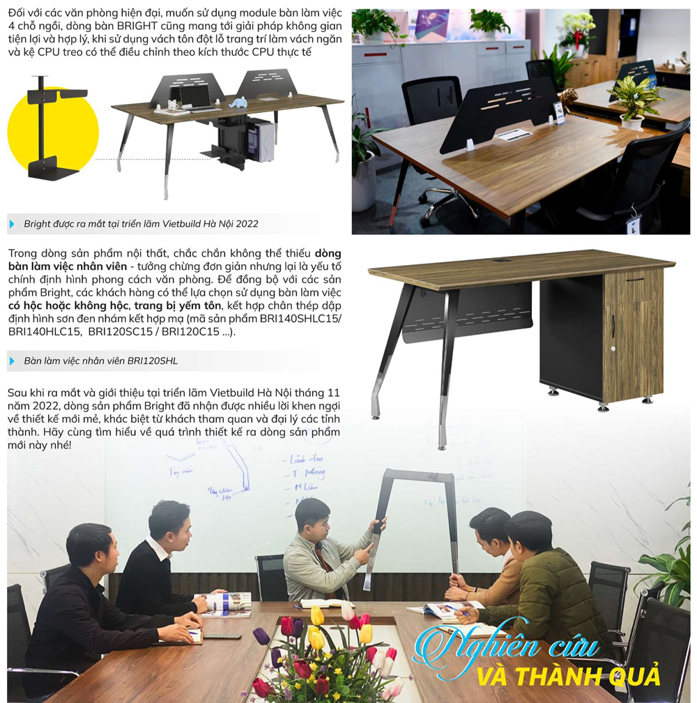Emagazine dòng sản phẩm mới Bright của Nội Thất The One - Hòa Phát 4