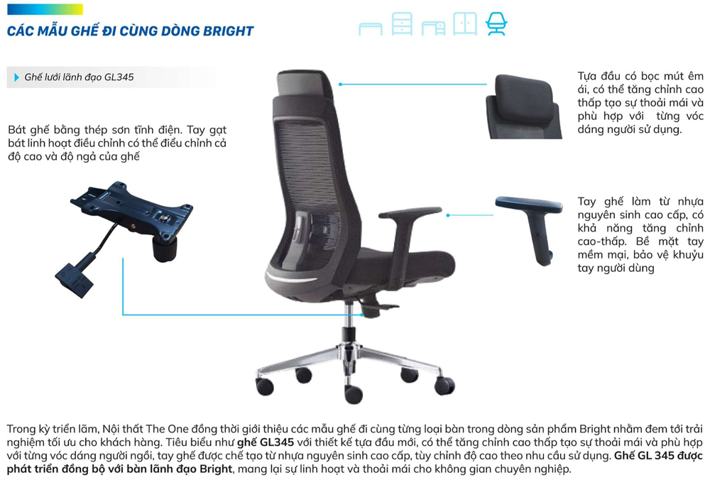 Emagazine dòng sản phẩm mới Bright của Nội Thất The One - Hòa Phát 6