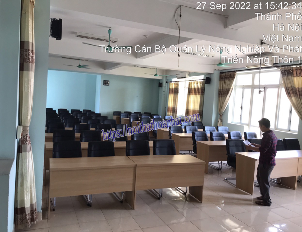 Hình ảnh thực tế 48 ghế chân quỳ SL718 tại Trường Cán Bộ Quản lý Nông Nghiệp và Phát triển nông thôn 1, Hà Nội