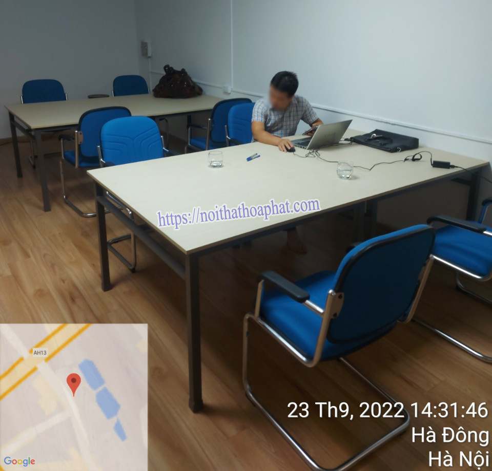 Hình ảnh thực tế 8 ghế phòng họp VT1M tại KĐT Văn Quán, Hà Đông, Hà Nội