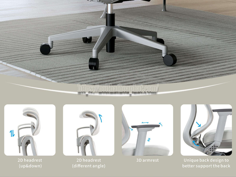 ghế công thái học giúp tập trung