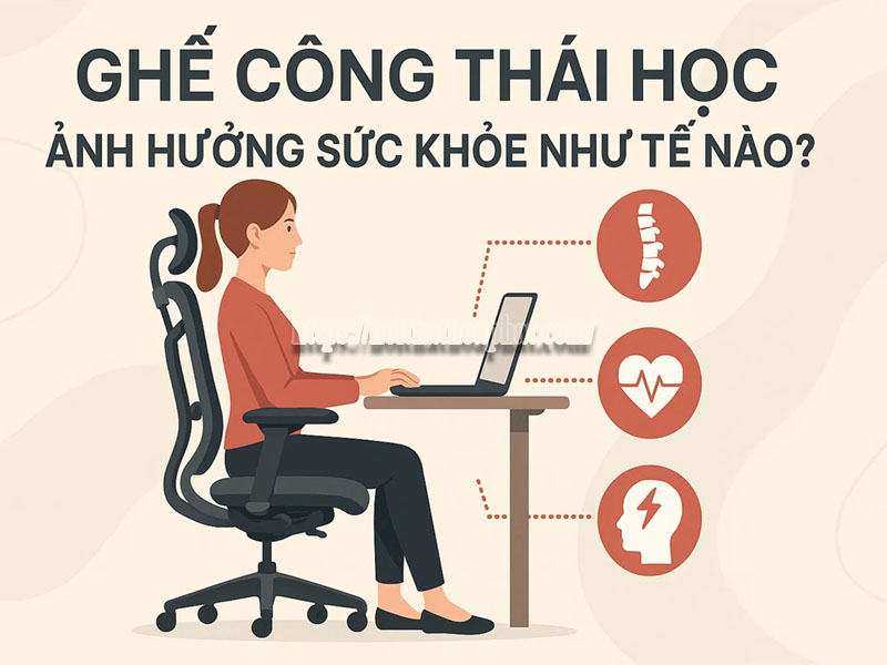 Ghế Công Thái Học Ảnh Hưởng Sức Khỏe Như Thế Nào