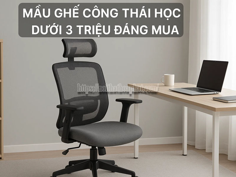 mẫu ghế công thái học đáng mua